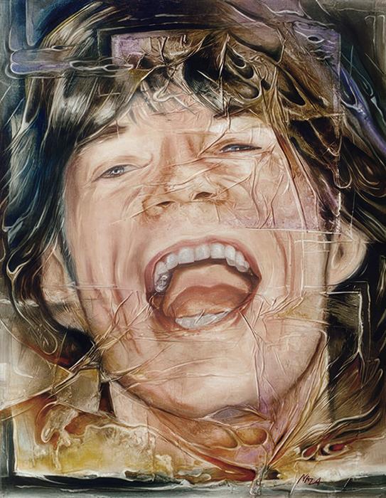 mick jagger painting artwork portrait
